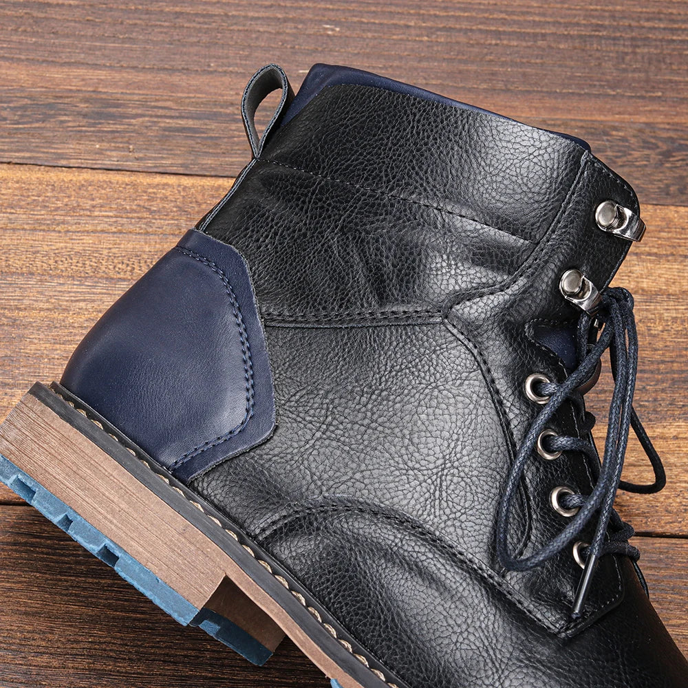 Retro Men Ankle Boots Outdoor Casual Fashion Men Boots