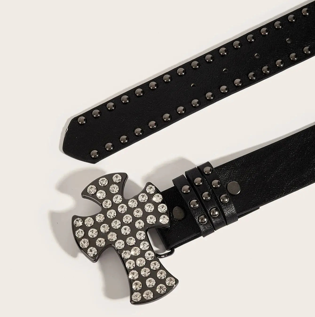 Gothic Punk Leather Belt For Women Men Metal Buckle Waist Strap Designer Luxury Decorative Waistband
