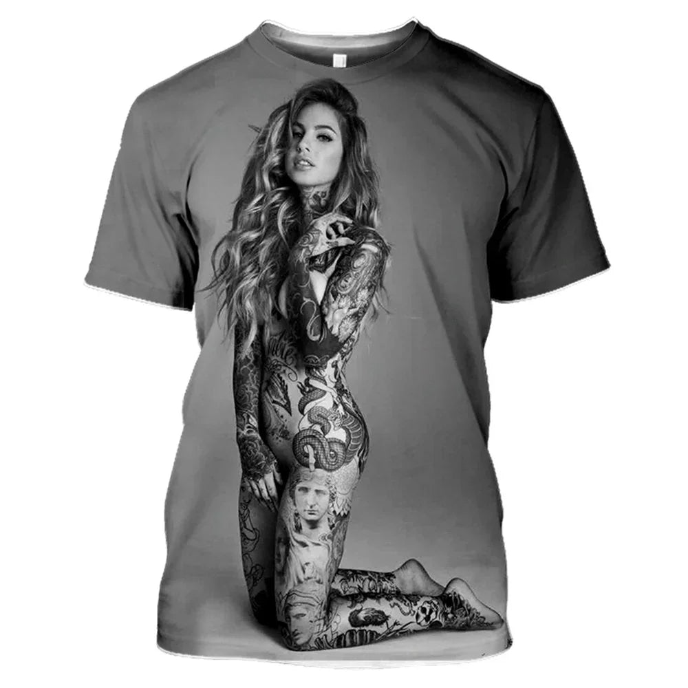 Summer Sexy Goddess 3d Print Men's/women's T-shirts Loose Casual Streetwear O-neck Short Sleeve Tops Tees Woman Clothes