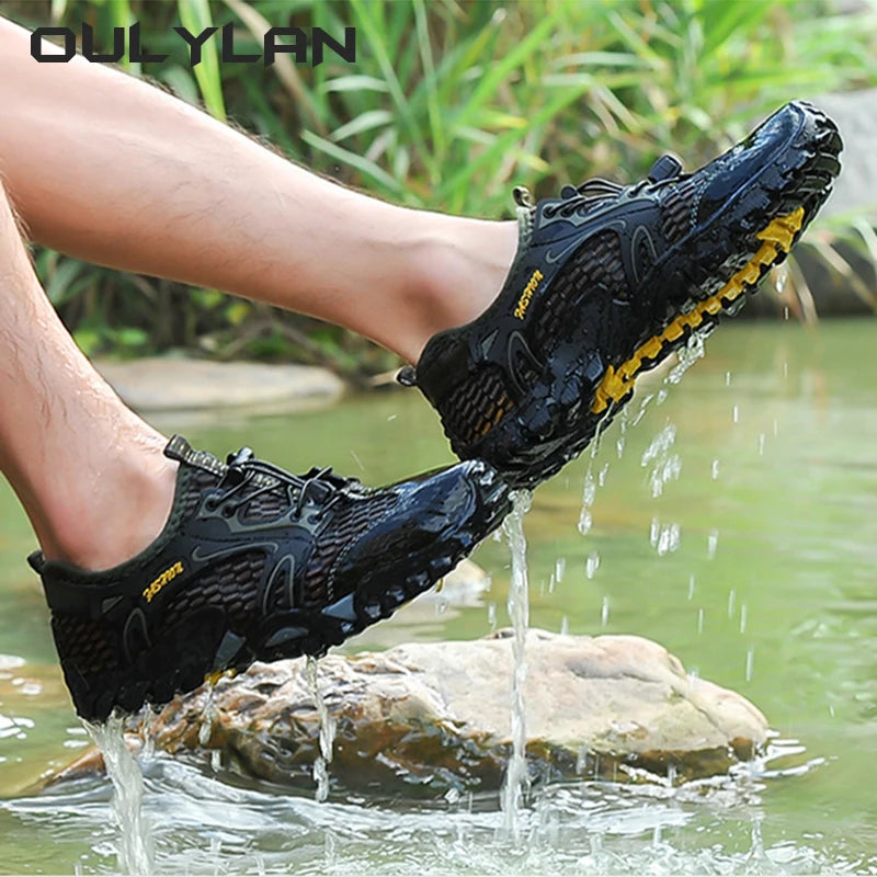 Outdoor Breathable Hiking Shoes Men Women Sports Hollow Out Wading Shoes Fishing and River Tracing