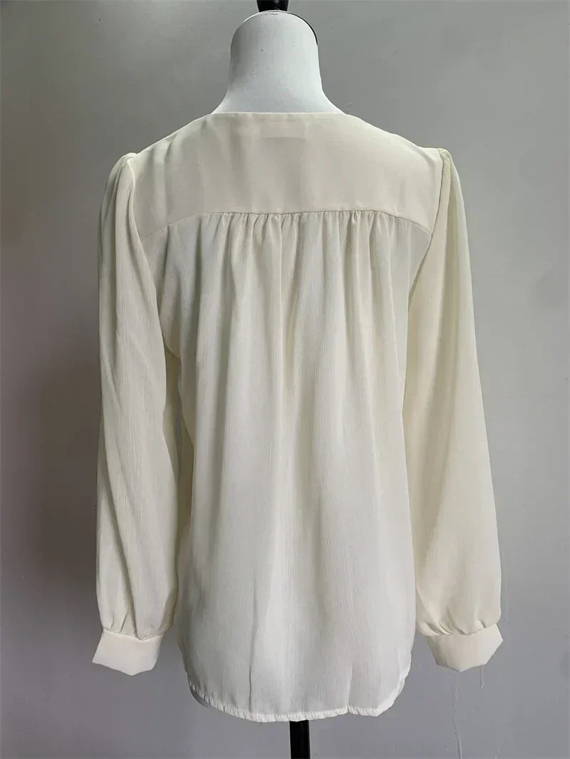Chic Elegant Square Neck Women Blouse
