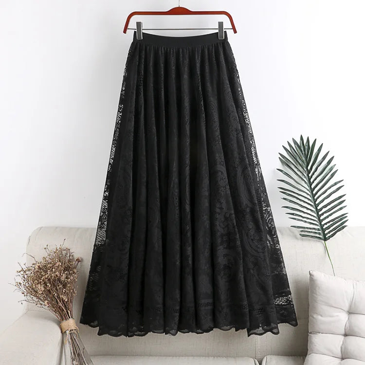 Vintage Long Skirt Ethnic Style