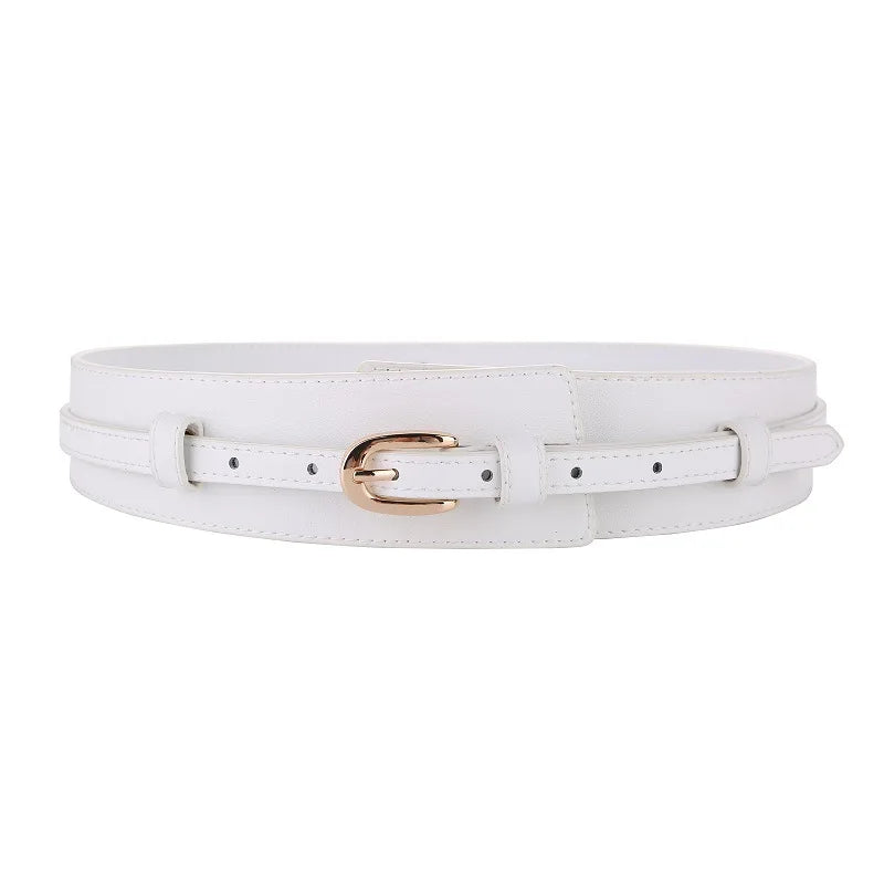 Wide Belt Style Genuine Leather Belt