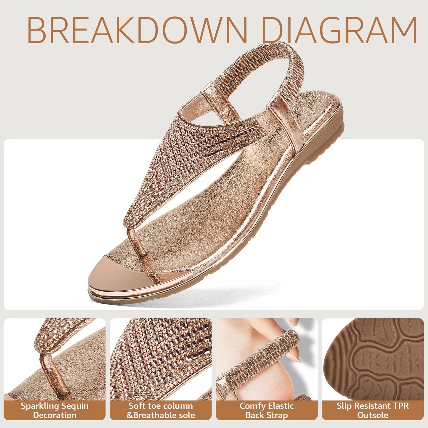 Sandals Arch Support Sling back Summer Beach Shoes