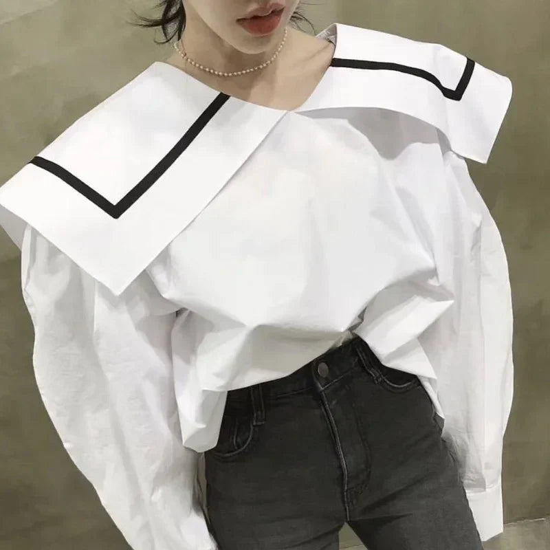 Sailor Collar Women Shirts