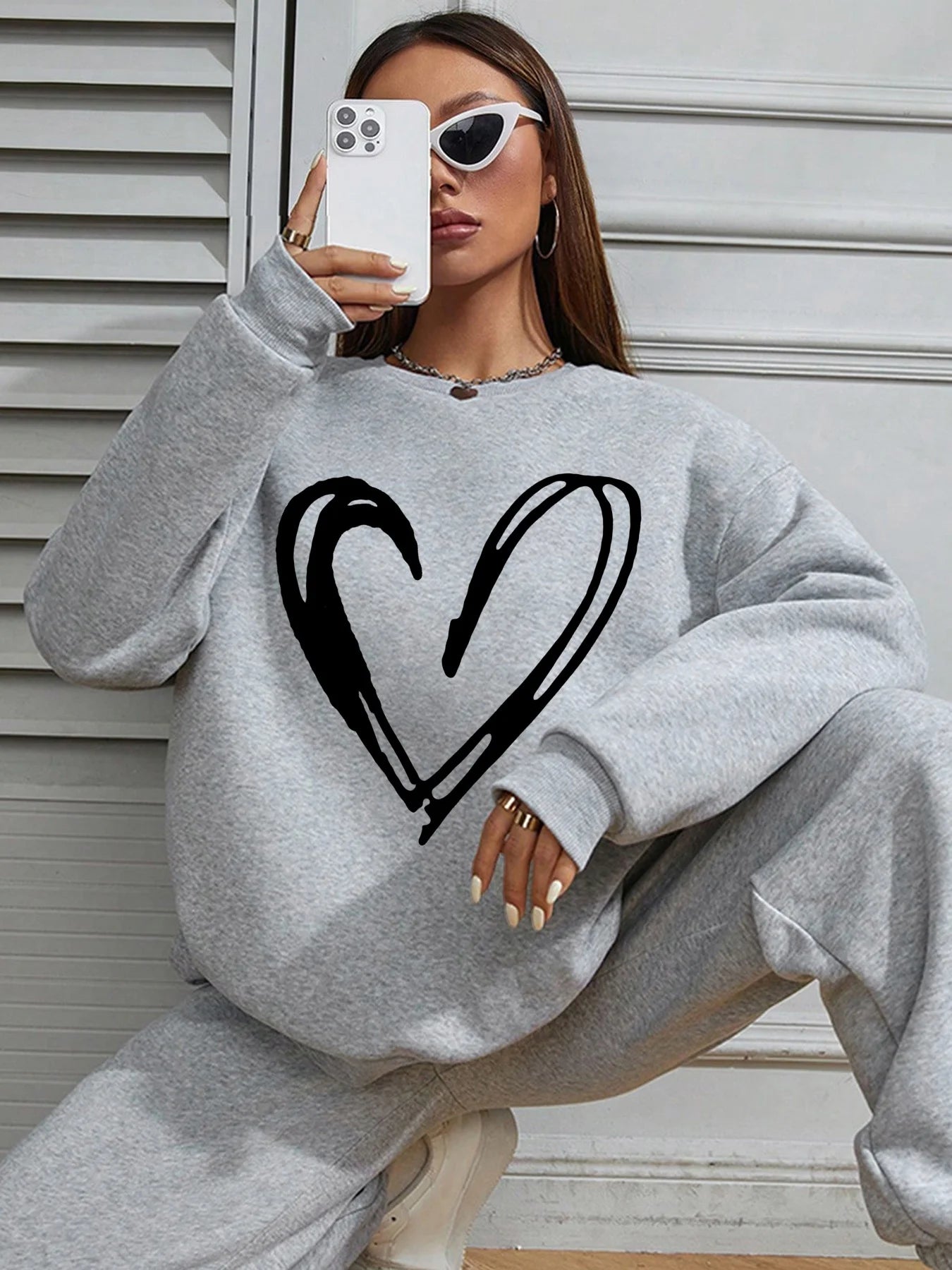 Long Sleeved Women Tops Fashion T-shirt Tee Casual Printing Pullover