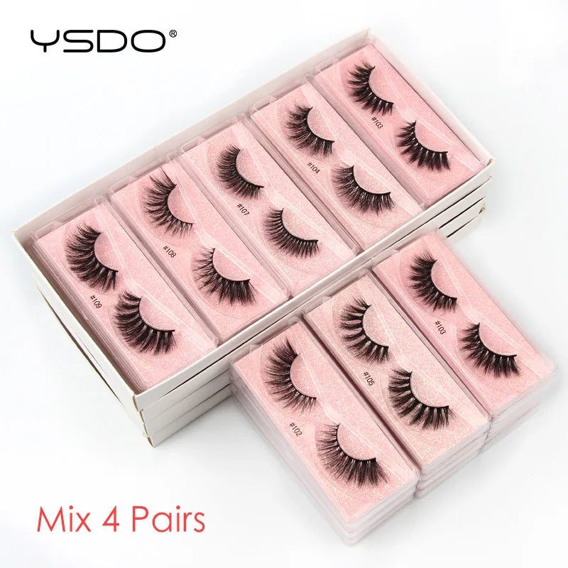 3d Mink Eyelashes Natural Mink Lashes False Eyelashes