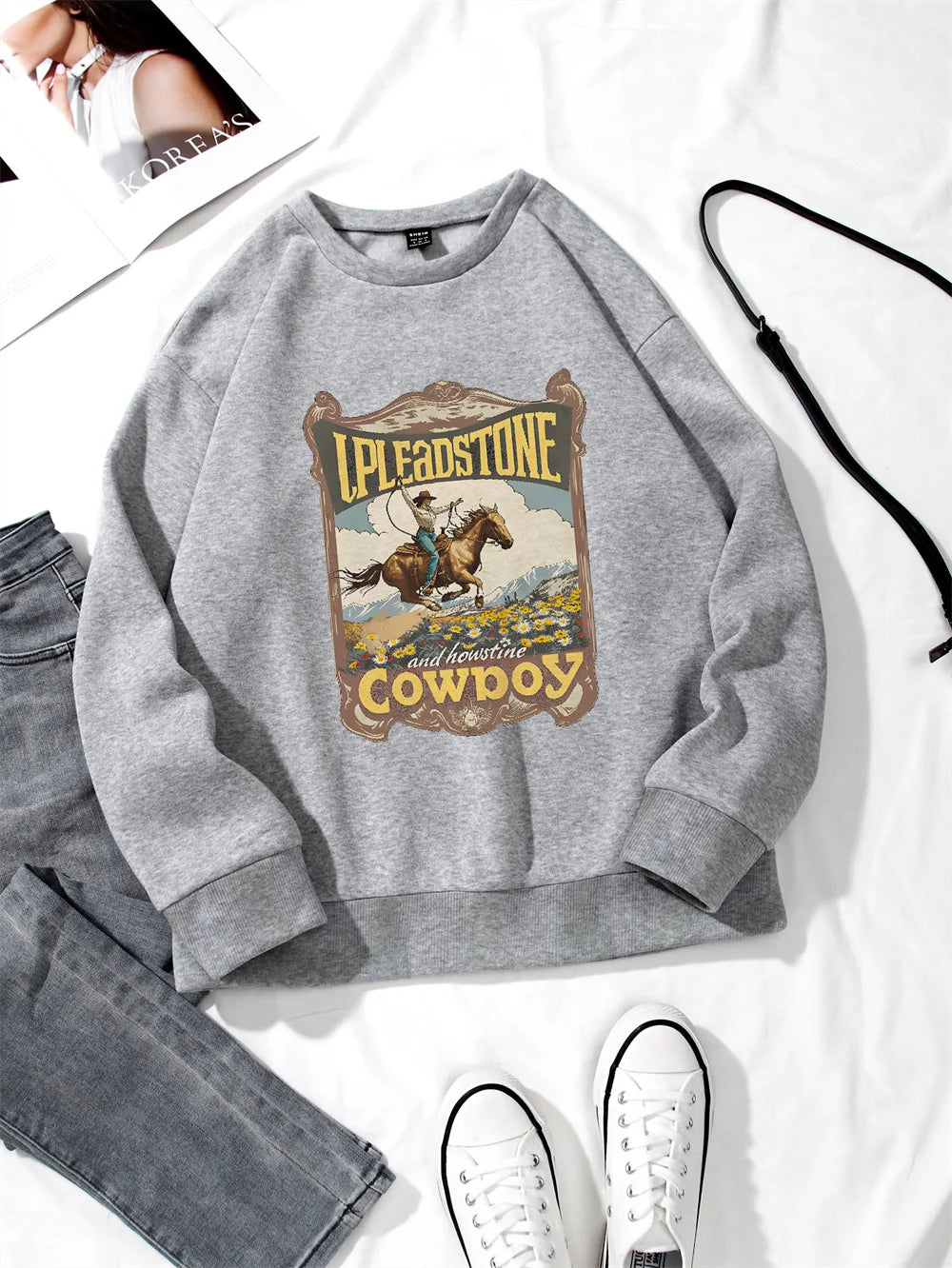 Long Sleeved Women Tops Fashion T-shirt Tee Casual Printing Pullover