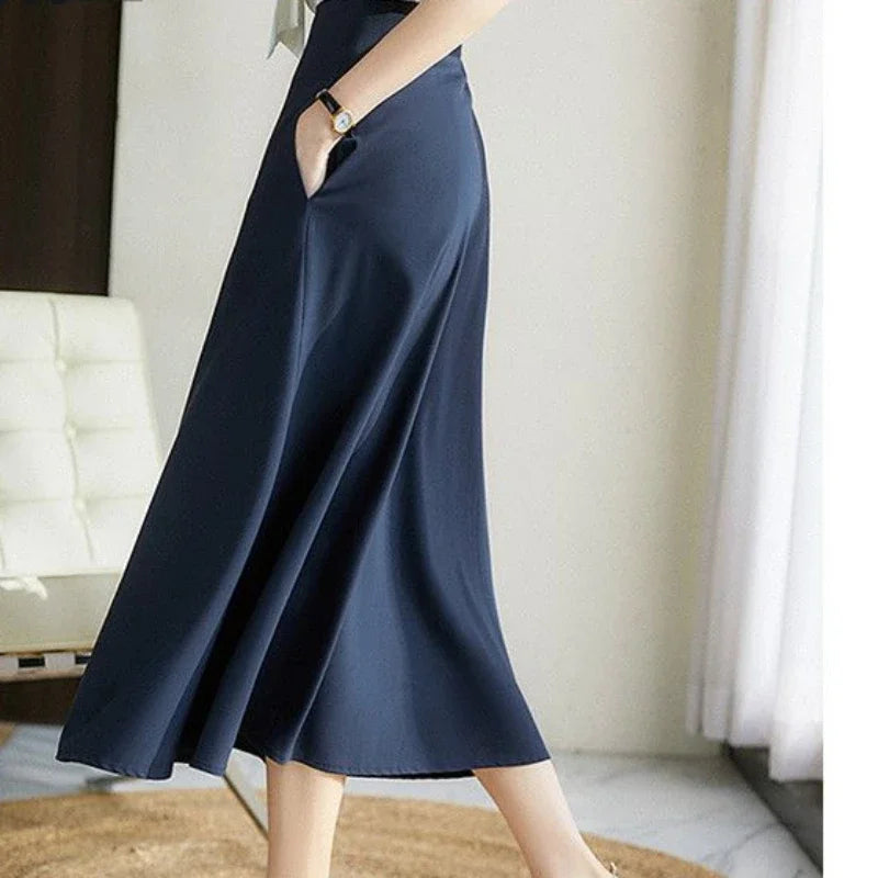 Midi A Line Skirt Casual