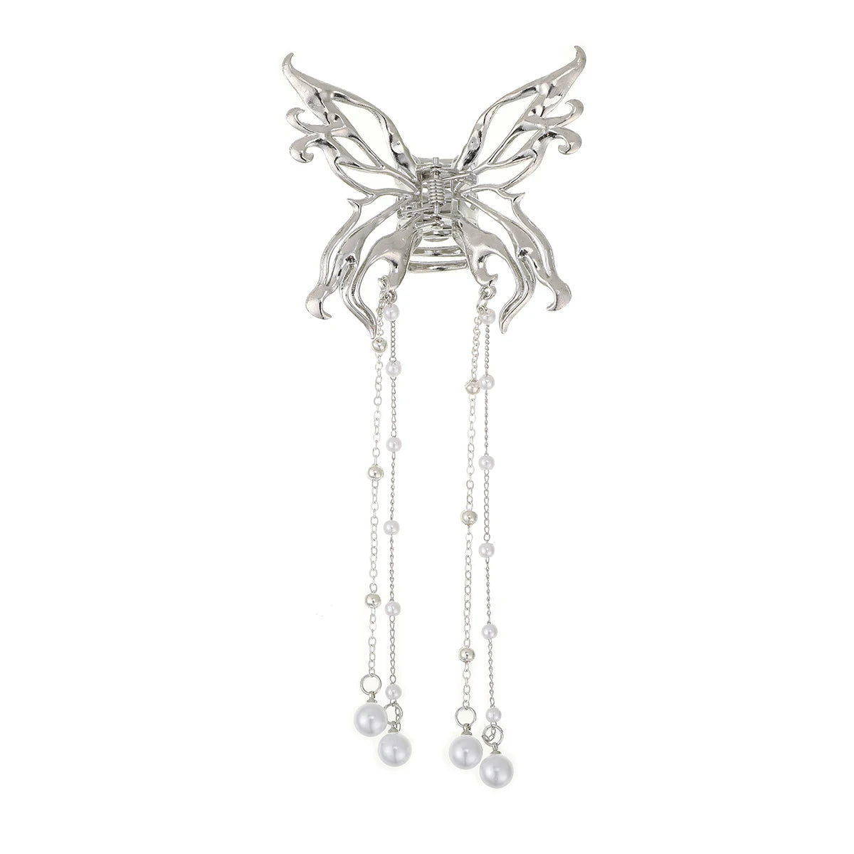 Hairpin Hair Accessories Women Simple Hair Claw Clip Butterfly Pearl Tassel Hair Clip