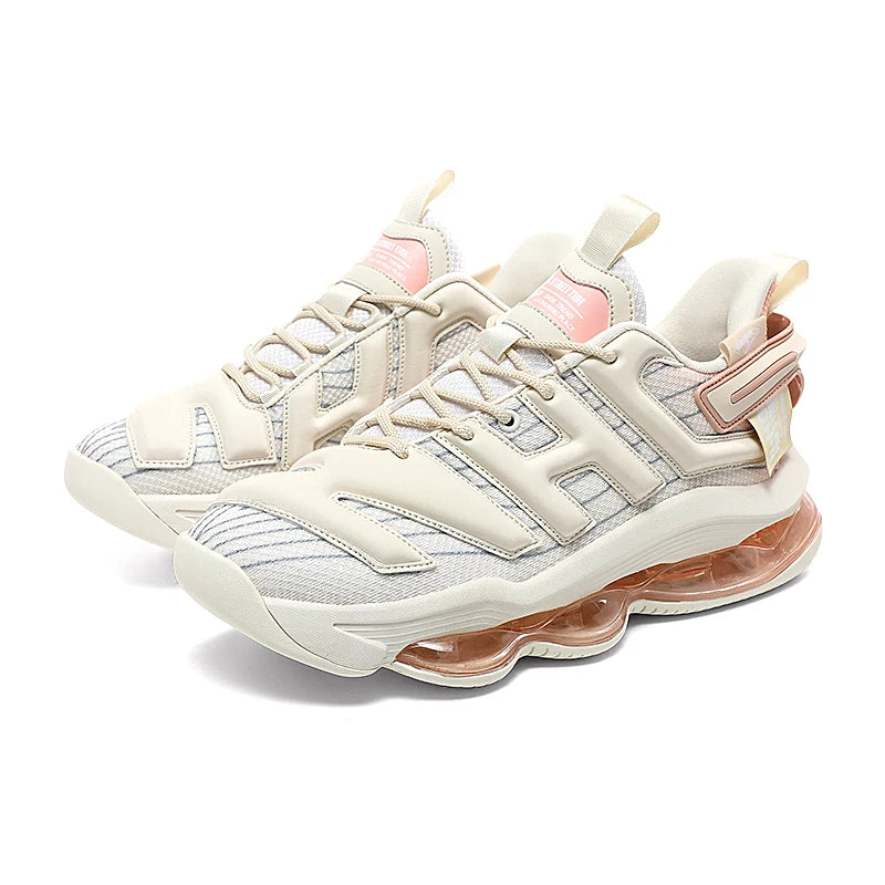Chunky Sneakers Plus Size 45 Mens Designer Air Cushioned Basketball Shoes Fashion Casual Leather Height Increased Platform Shoes