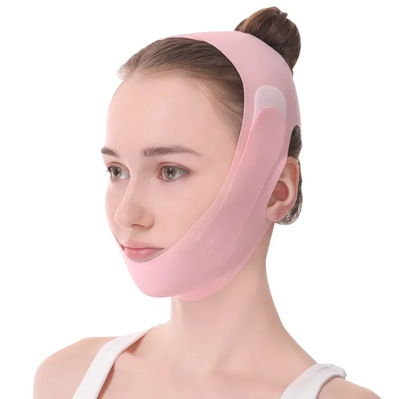 Reusable Face Slimming Bandage V Line Face Shaper Chin Cheek Lift Up Belt Facial Massage Strap
