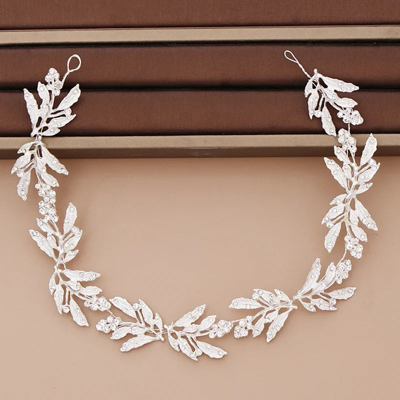 Pearl Headband  Hair Accessories Rhinestone Crystal Wedding Headband For Women Bride Head piece Hair Jewelry