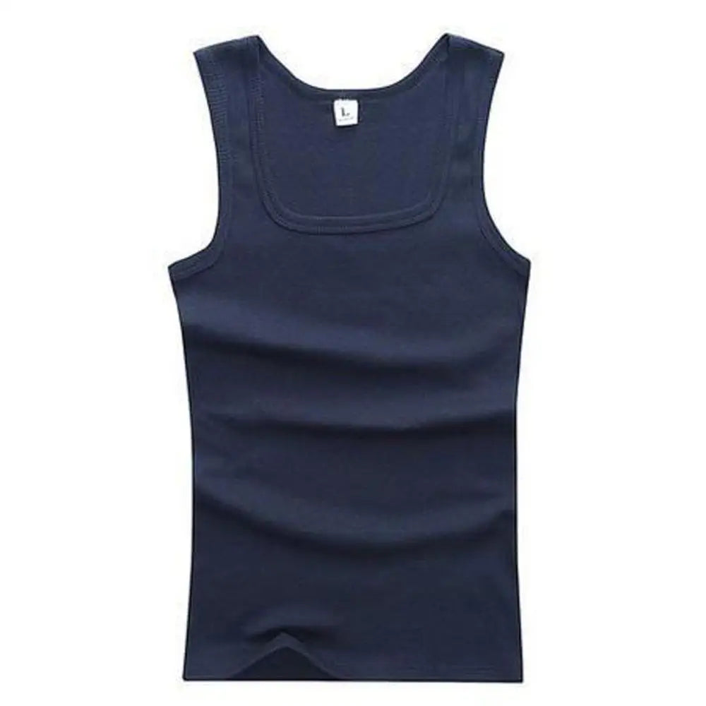 HOT Summer Plus Size Tank Tops 100% Pure Cotton Sleeveless Fitness T-shirt Elastic Bodybuilding Vest
