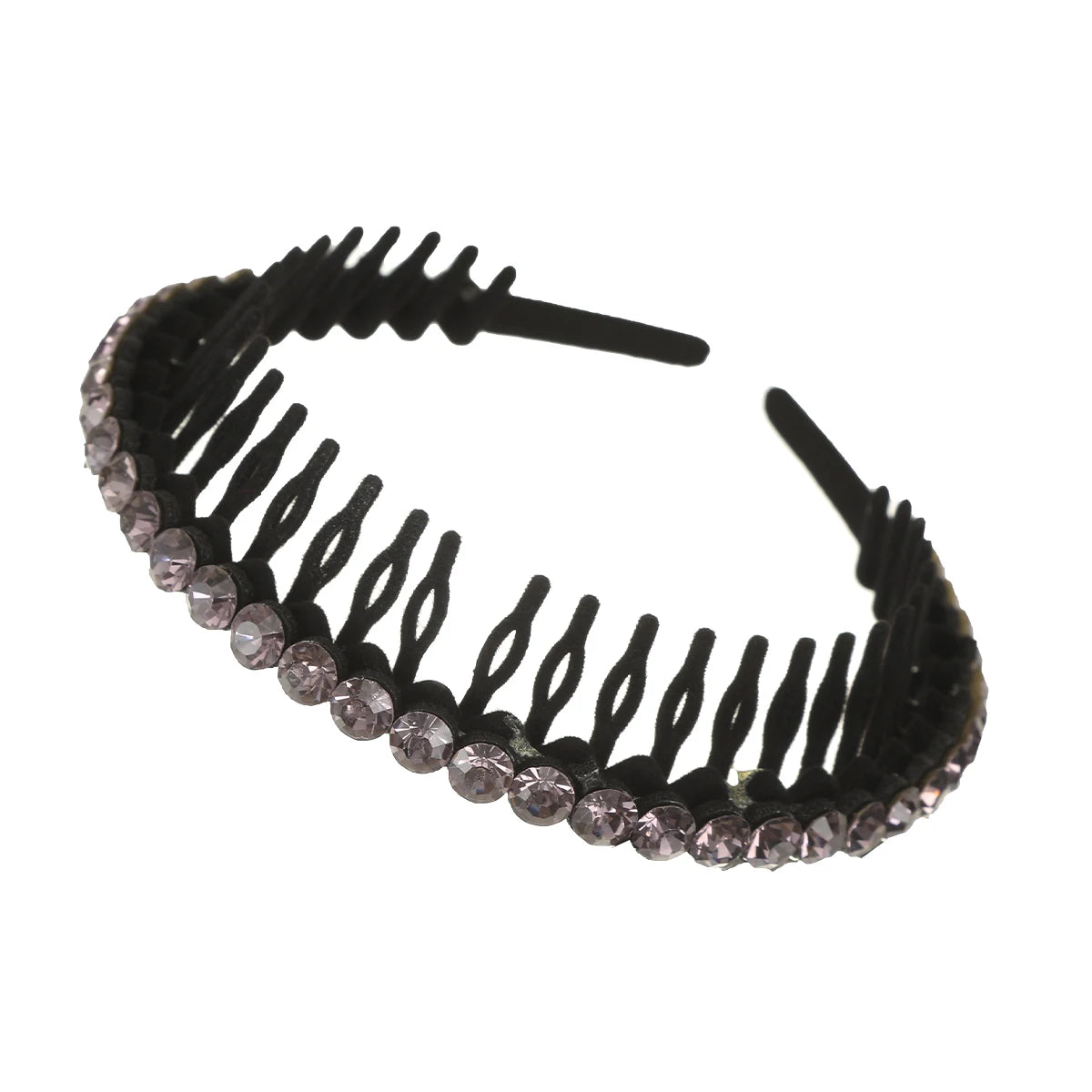 Luxury Non-slip Rhinestone Hair Hoops Bands Women Tooth Elastic Headbands For Women Shiny Hair Hoops Bezel Accessories