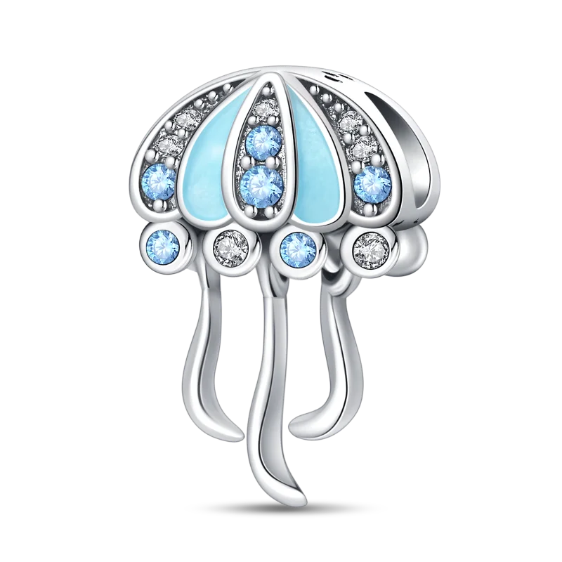 Luminous Ocean Series 925 Silver Turtle Charm Suitable for Pandora Bracelet