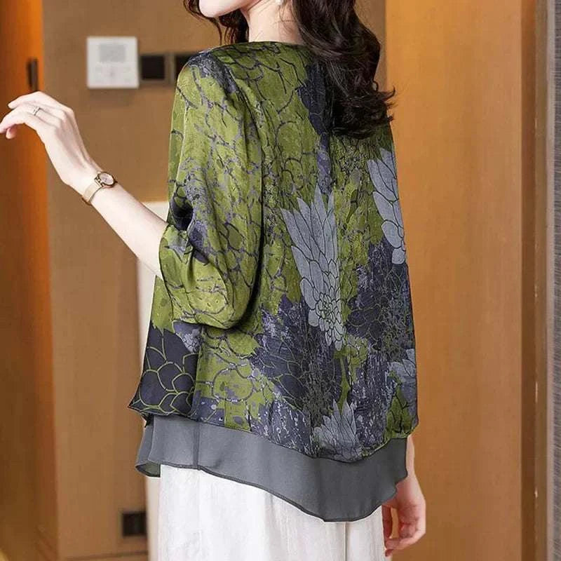 Elegant Paisley Printed Gauze