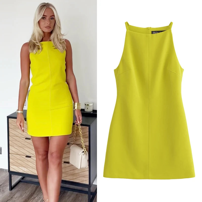 Fashion Summer Dresses Women's Dresses Bodycon Sleeveless Mini Dress Vacation Dresses