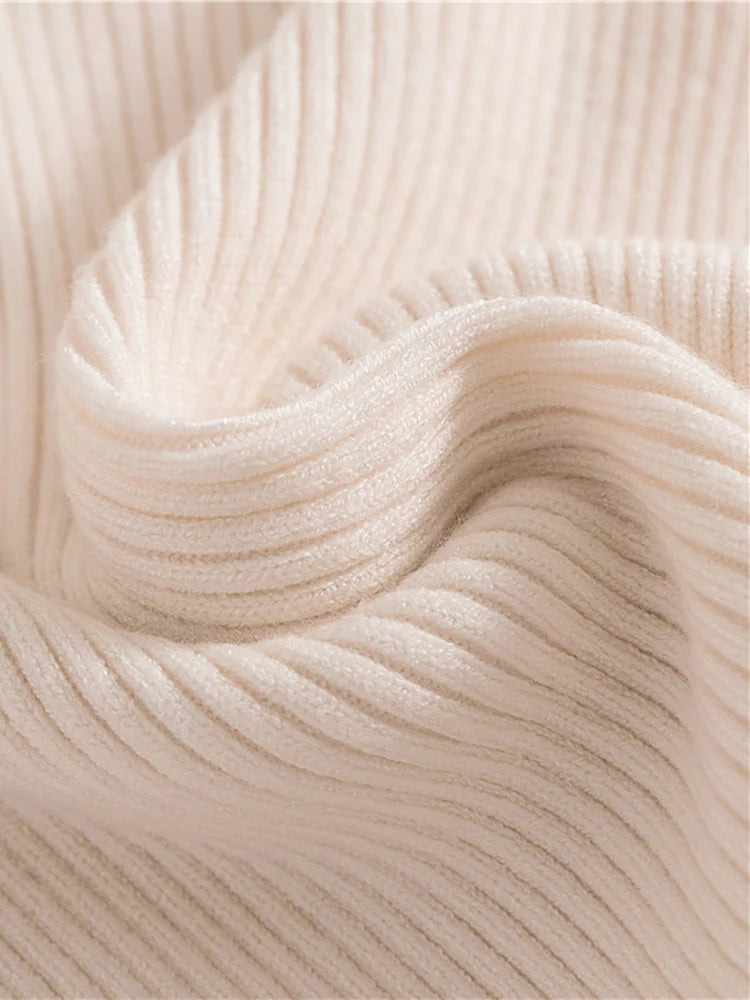 Women's Fall Turtleneck Sweater Knitted Soft Pullovers Cashmere Jumpers Basic Soft Sweaters For Women