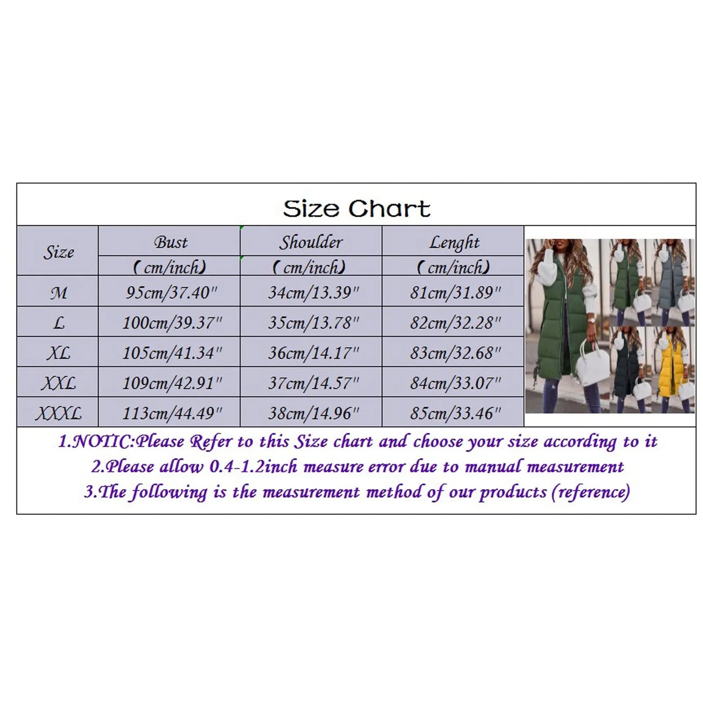 Winter Fashion Women Hood Thick Cotton Parkas Mid-length Long Down Jacket Vest Loose Outerwear