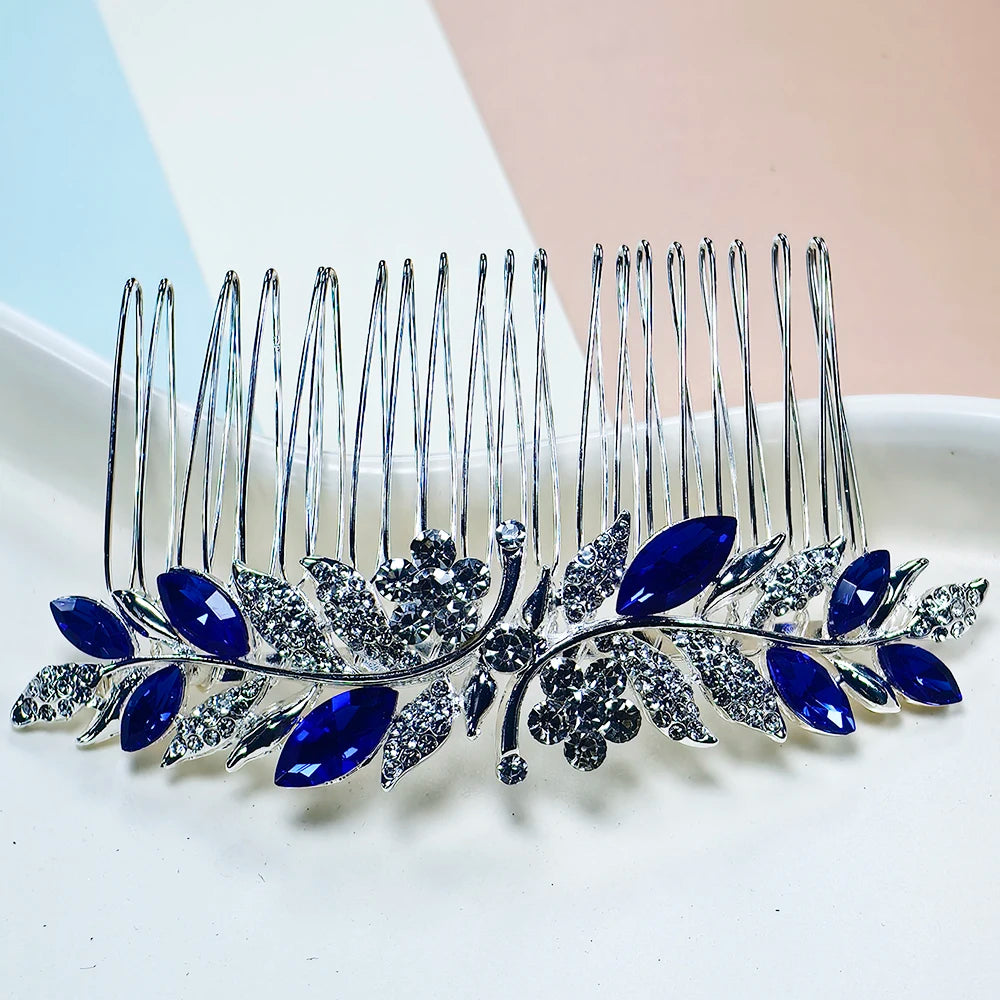 Dreamy Sapphire Blue  Headwear Hair Comb hair accessories