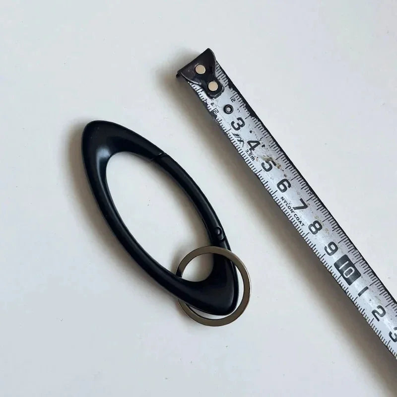 Zinc Alloy Mountaineering Keychain Oval Multifunctional Belt Buckle ESSENTIAL ICON CARABINER BLACKOUT Mountaineering Accessories