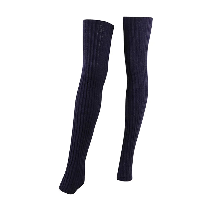 Cable Knit Over the Knee Leg Warmers Boot Socks with Open Toe for Yoga Dance Fitness