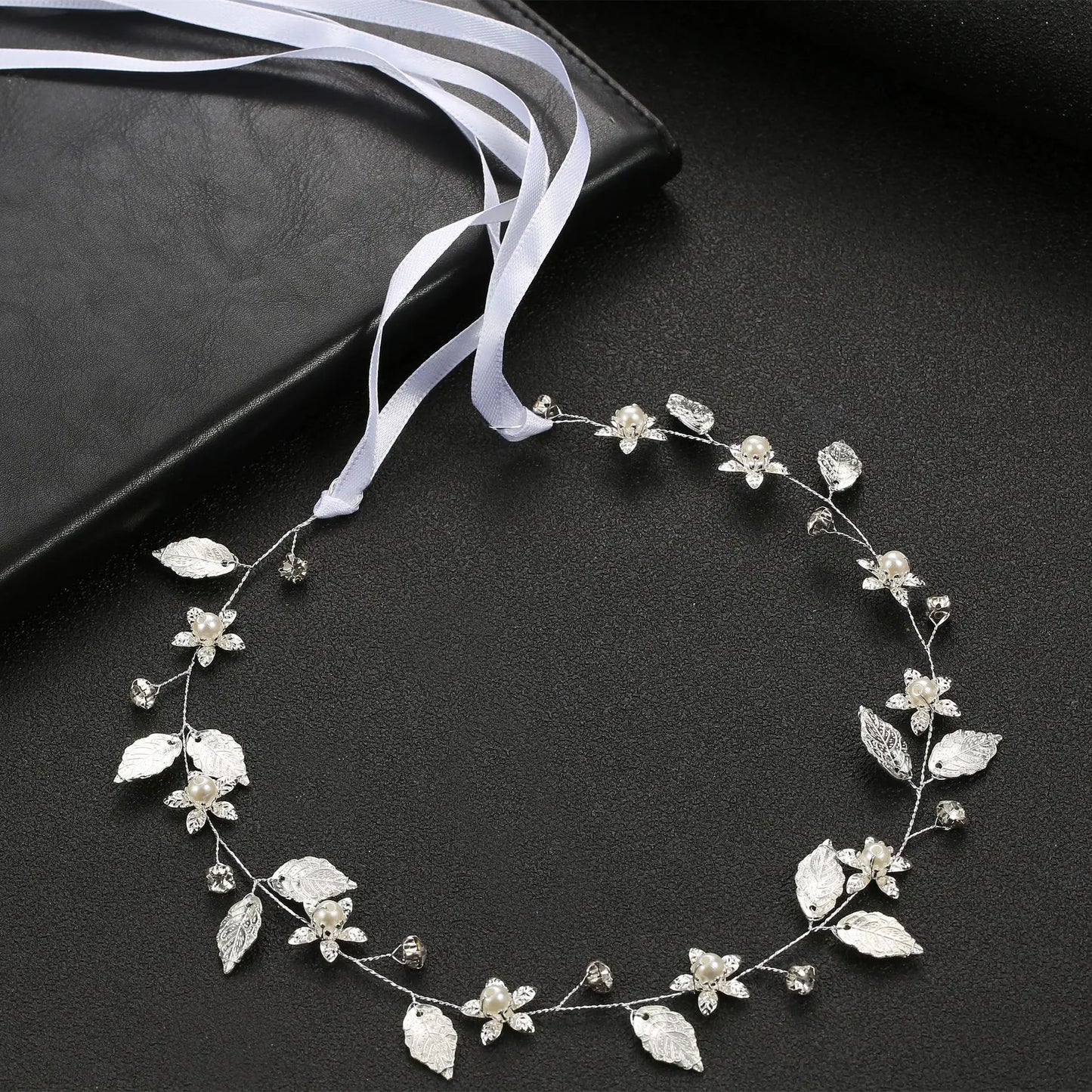 Elegant Women Hair Accessories  Headband Crystal Pearl Hairband Head Ornament Ladies  Hair Jewelry