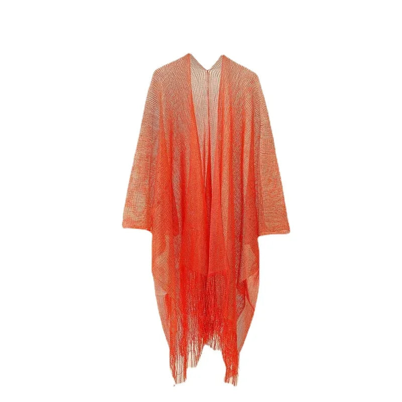 Tassel Gold Bikini Beach Cover Up  Dress