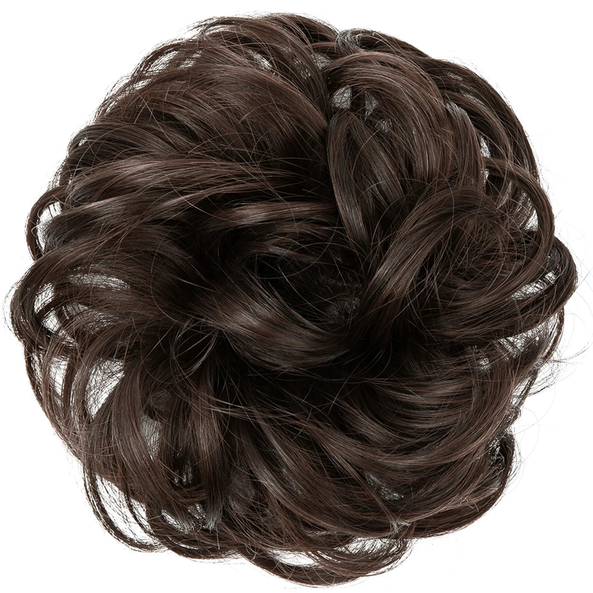 Synthetic Messy hair piece Daily Use Chignon Scrunchies Fake Elastic Hairpiece Blonde Brown Donut Bun For Women