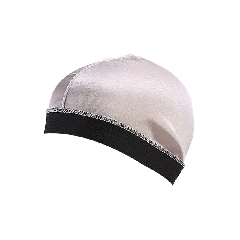 Thick Silky Breathable Dome Elastic Mesh Wig Cap For Men Women Breathable Knit Street Style Cap Silky Wave Cap