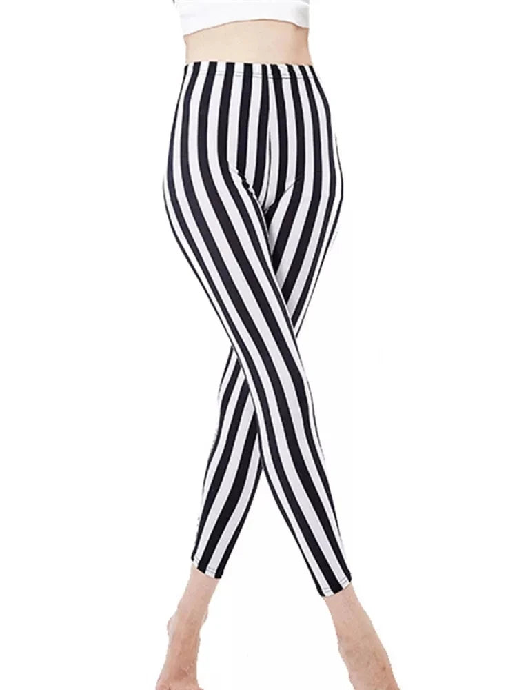 Graffiti Leggings Patterned Print Leggings For Women Leggings Houndstooth  Elastic Design Vintage Leggings