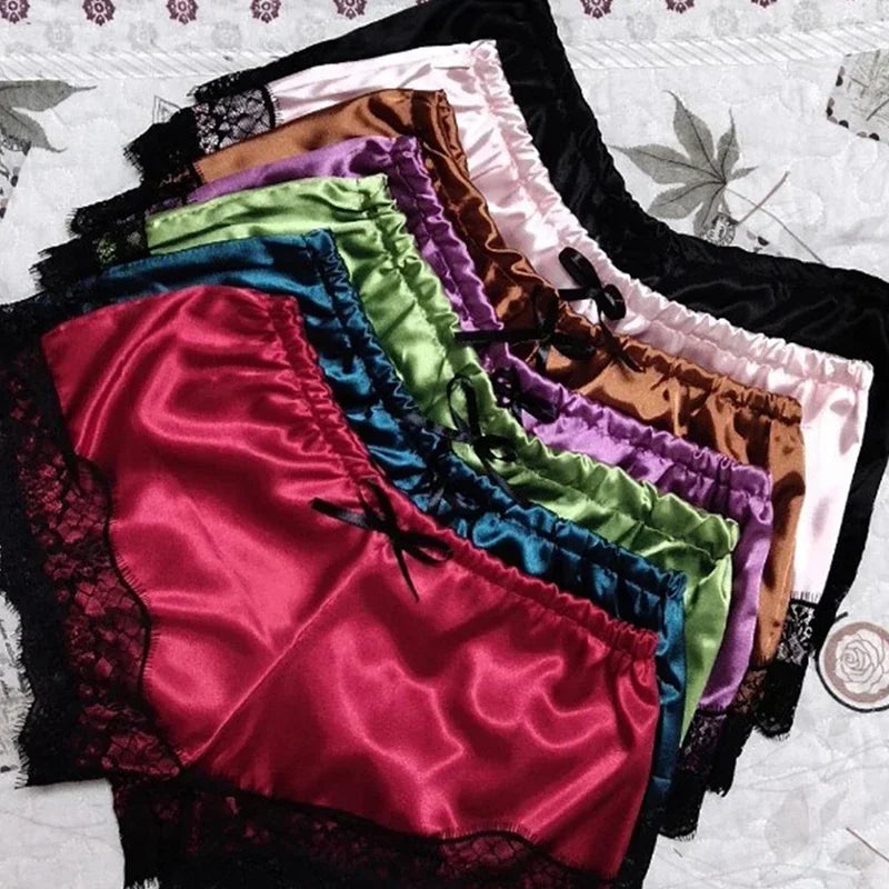 Sleepwear Women's Sexy Pajamas Set Lace Lingerie Sleeveless V-Neck Tops and Shorts Sets Nightwear Loungewear