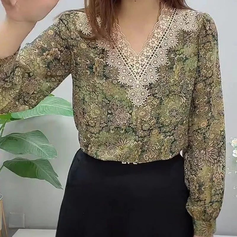 Casual Print Lace