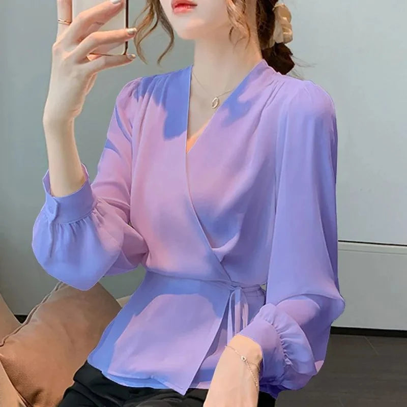 Spring Autumn Office Long Sleeve Shirt Slim