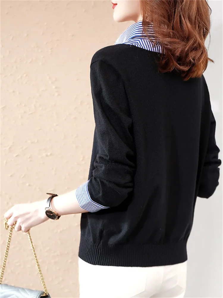 Fake Two Pieces  Spring Laple Long Sleeve