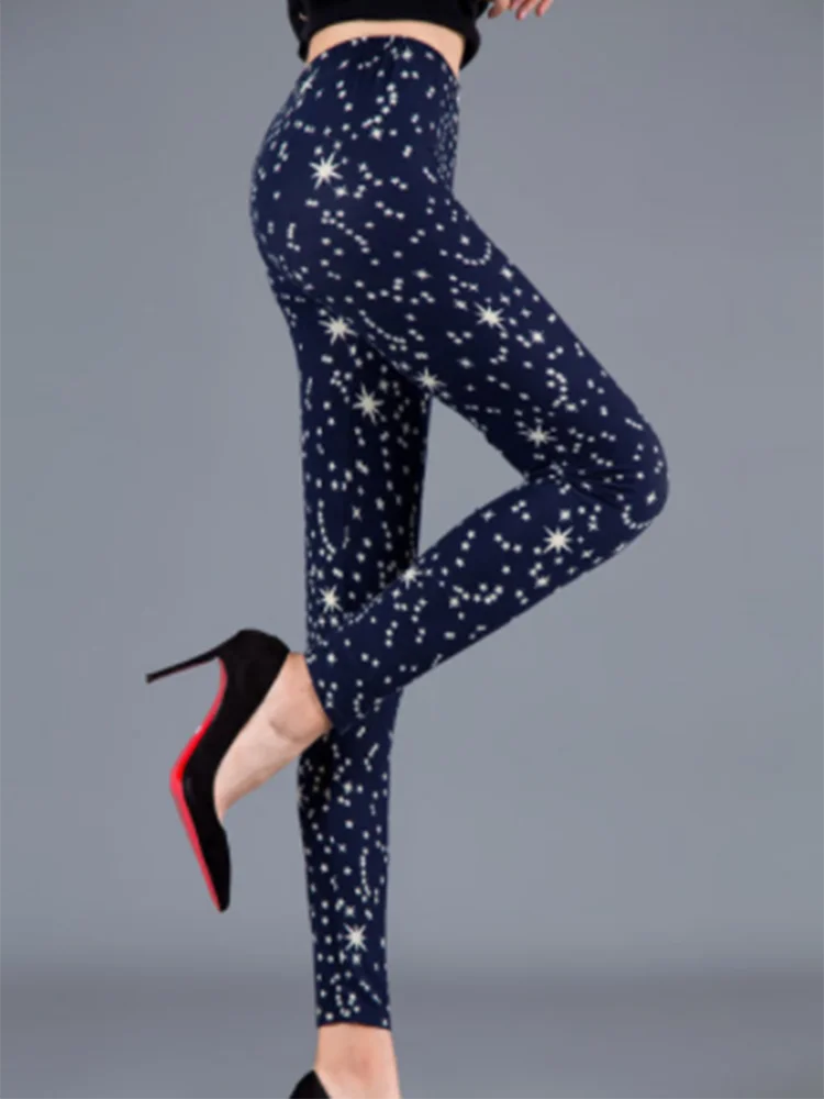 Graffiti Leggings Patterned Print Leggings For Women Leggings Houndstooth  Elastic Design Vintage Leggings
