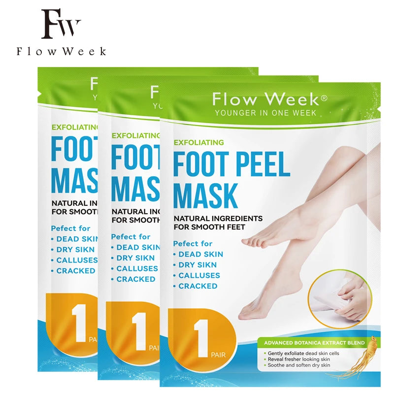 Foot Peel Mask, Exfoliating Peel Off Calluses Dead Skin Callus Remover Dry Cracked Feet, Baby Soft Smooth