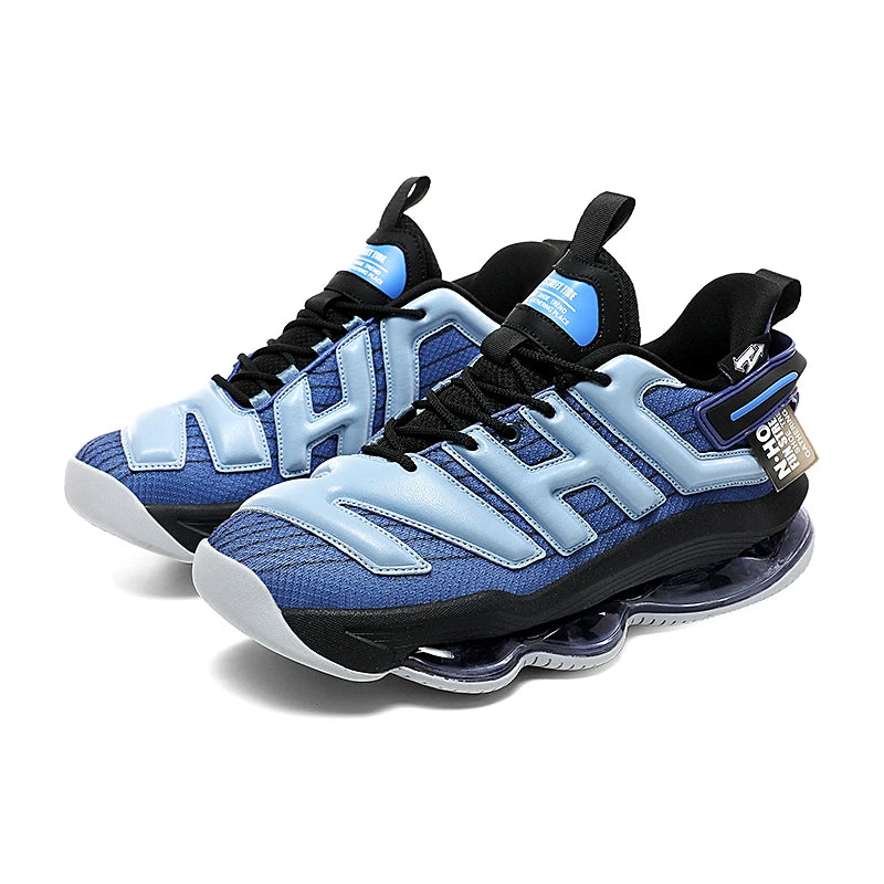 Chunky Sneakers Plus Size 45 Mens Designer Air Cushioned Basketball Shoes Fashion Casual Leather Height Increased Platform Shoes