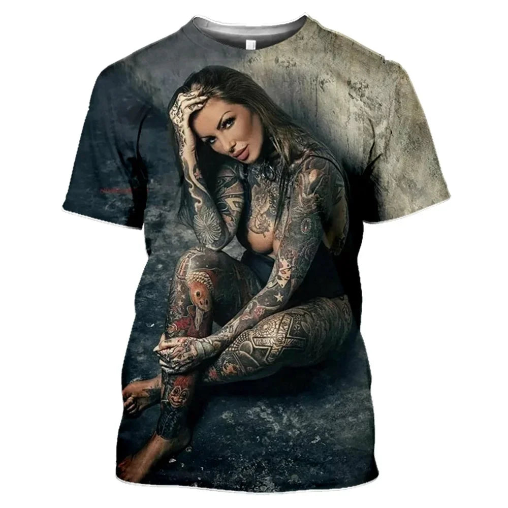 Summer Sexy Goddess 3d Print Men's/women's T-shirts Loose Casual Streetwear O-neck Short Sleeve Tops Tees Woman Clothes