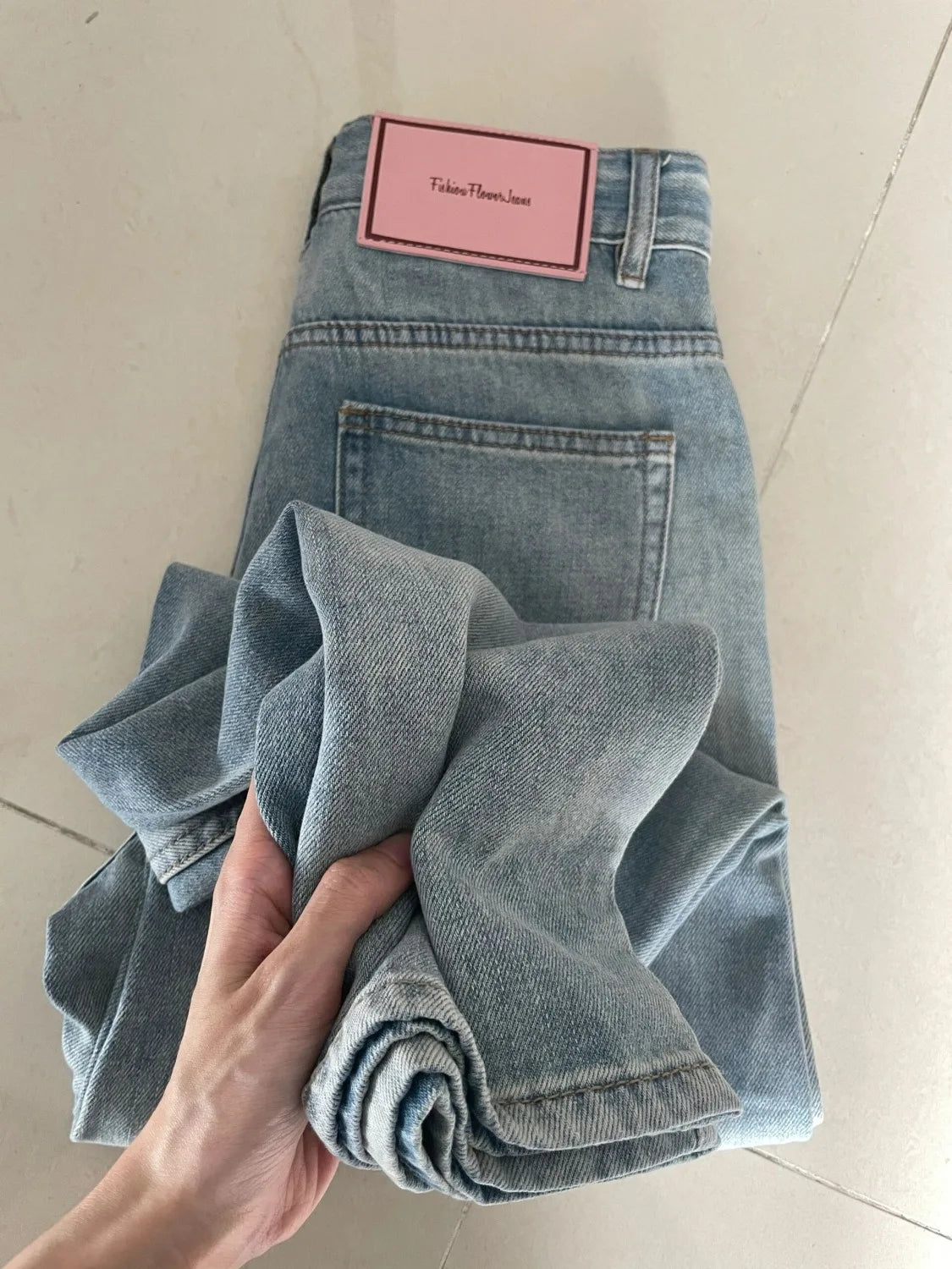 Women's Wide Leg Baggy Jeans Lady Vintage Mid Rise Waist Loose Denim Pants Streetwear Fashion Long Trousers