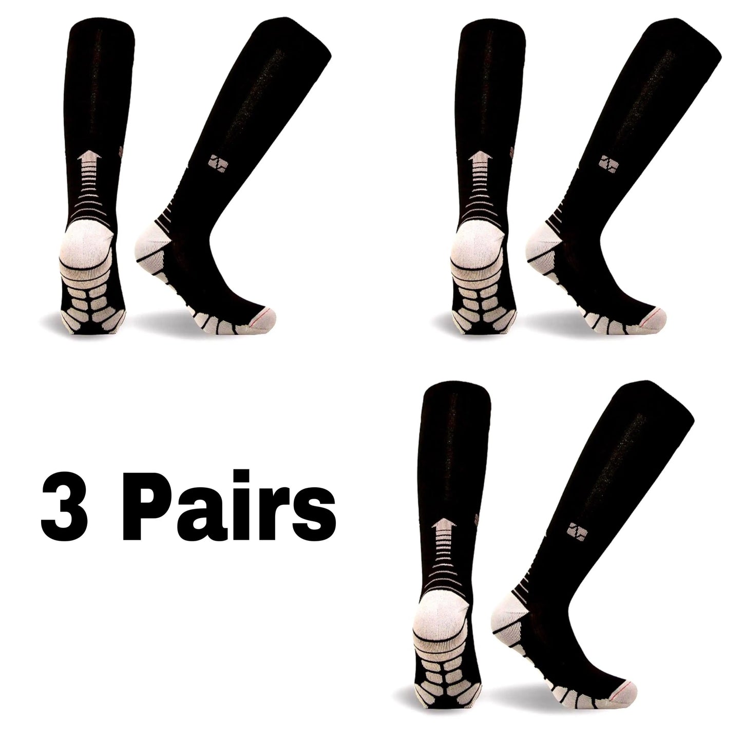 Compression Socks Knee High 20-30 Mmhg Fit Medical Edema Diabetes Varicose Veins Running Marathon Compression Sports Socks