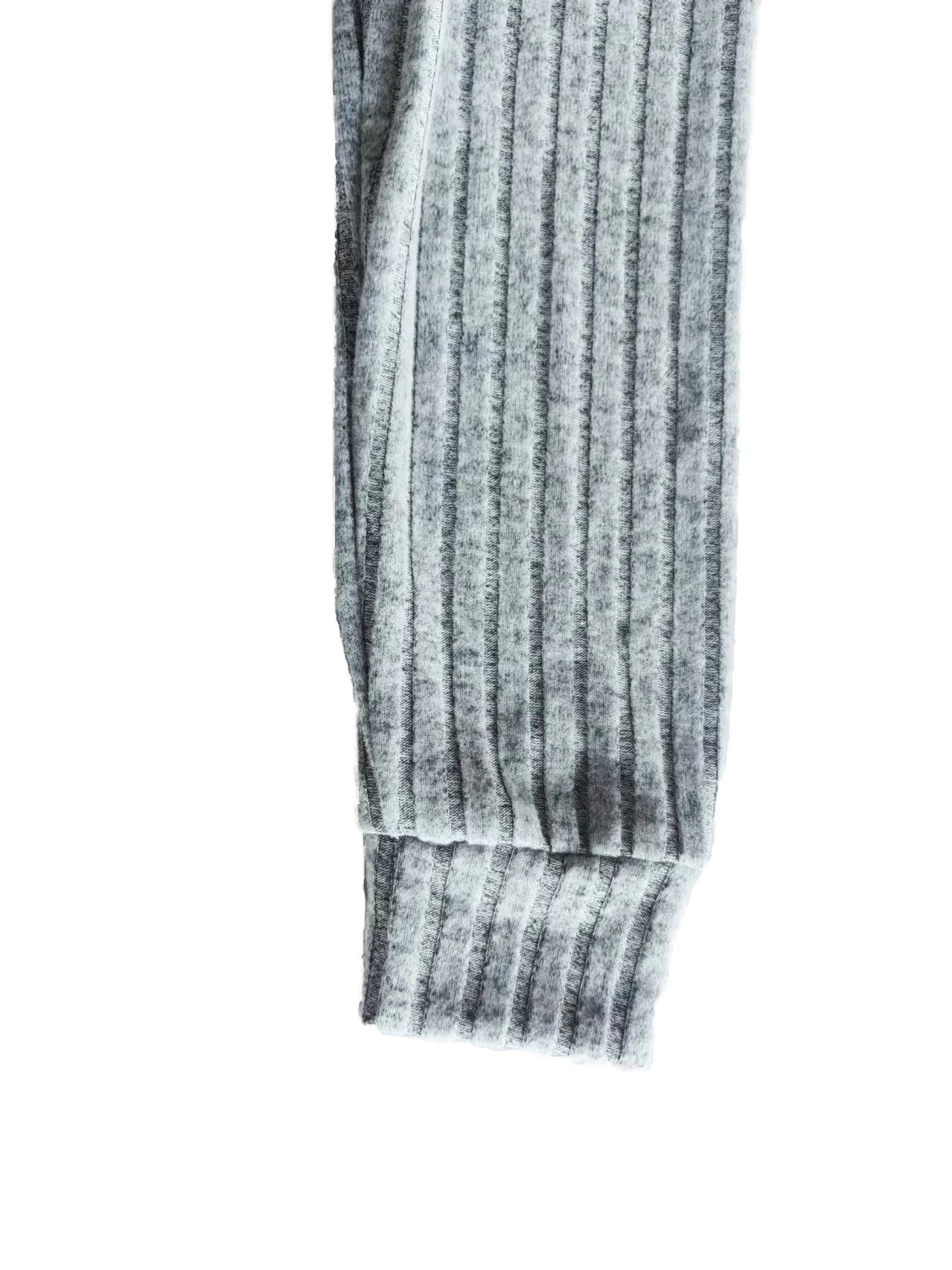 fashion women's solid color casual pit stripe brushed cardigan jacket