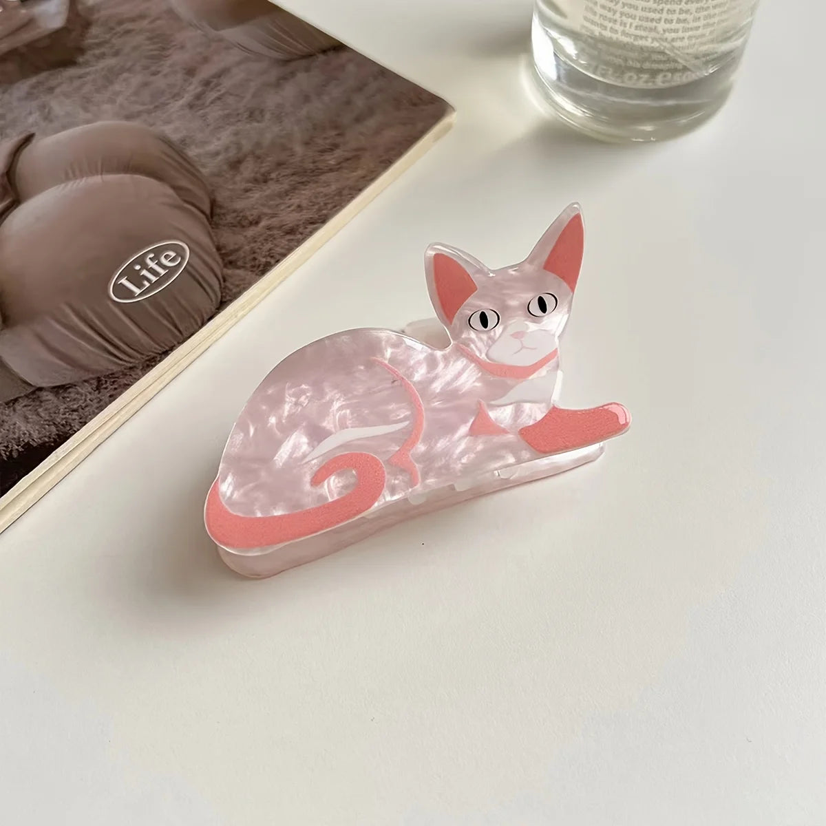1pc cat hairpin lady cute little hairpin short long hair hairpin