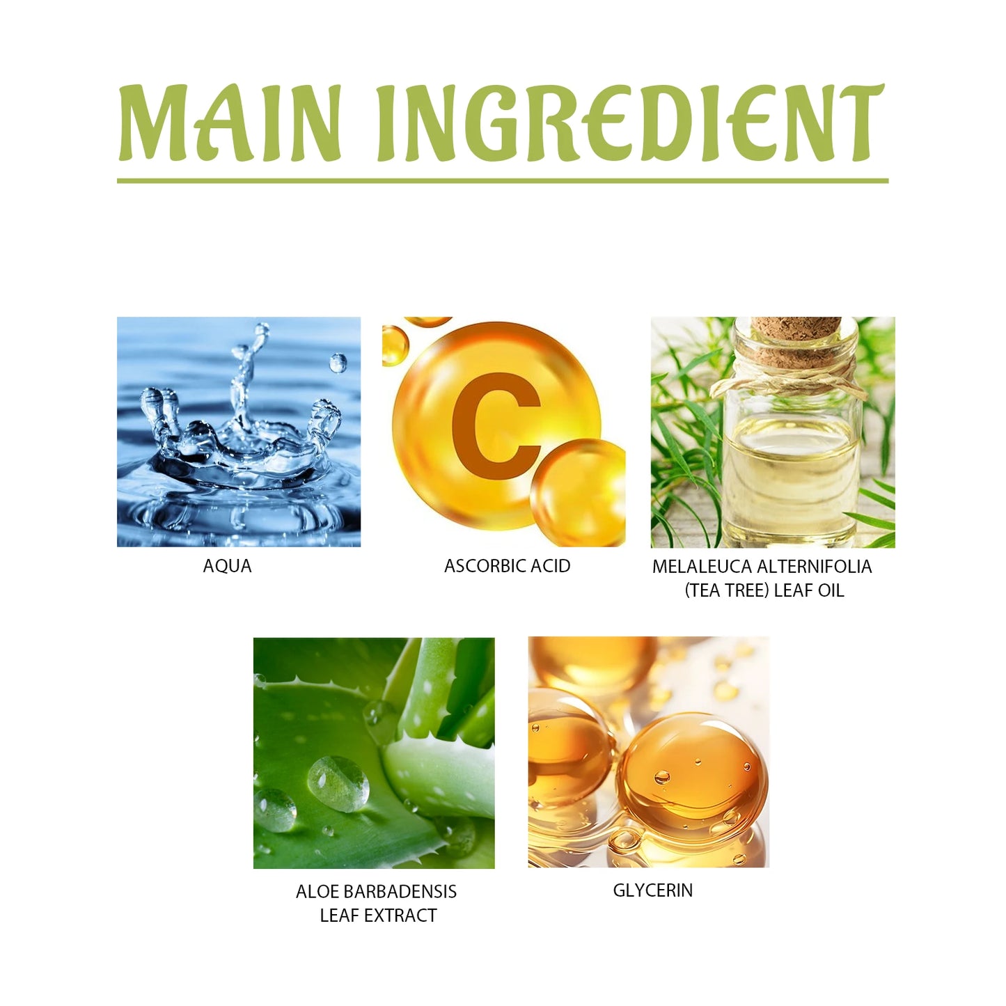 Tea Tree Oil Essence for Acne Scar Reduction Moisturizing and Pore-tightening