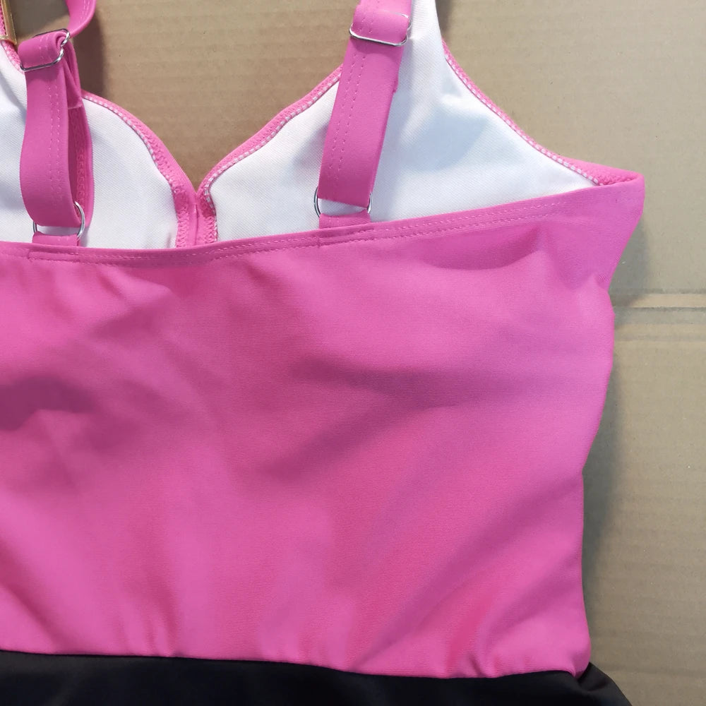 8 Colors Cute Women Swimdress Tummy Control Sexy One Piece Slim & Comfortable Ruched & Cross Swimwear Elastic Beachwear
