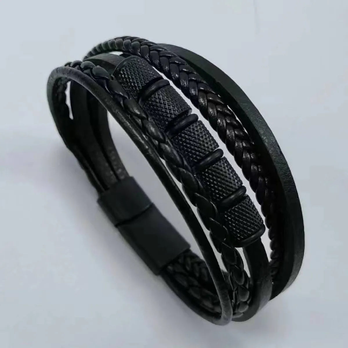 Tree Male Unique Design Trendy Vintage Cuff Men Bracelets PU Leather Bracelets Bangles for Men Jewelry