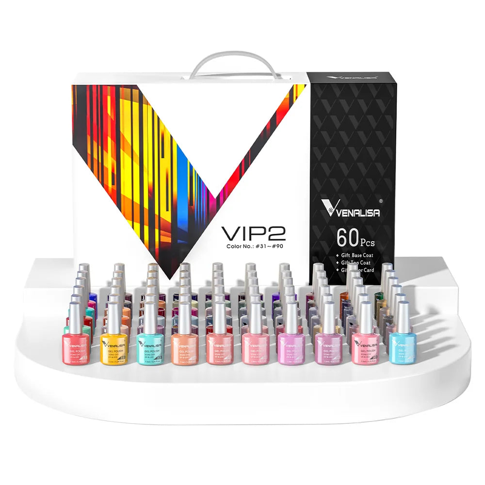 Nail Gel Polish with Color Display For New Learner Nail  Gel Varnish Branded Suitcase