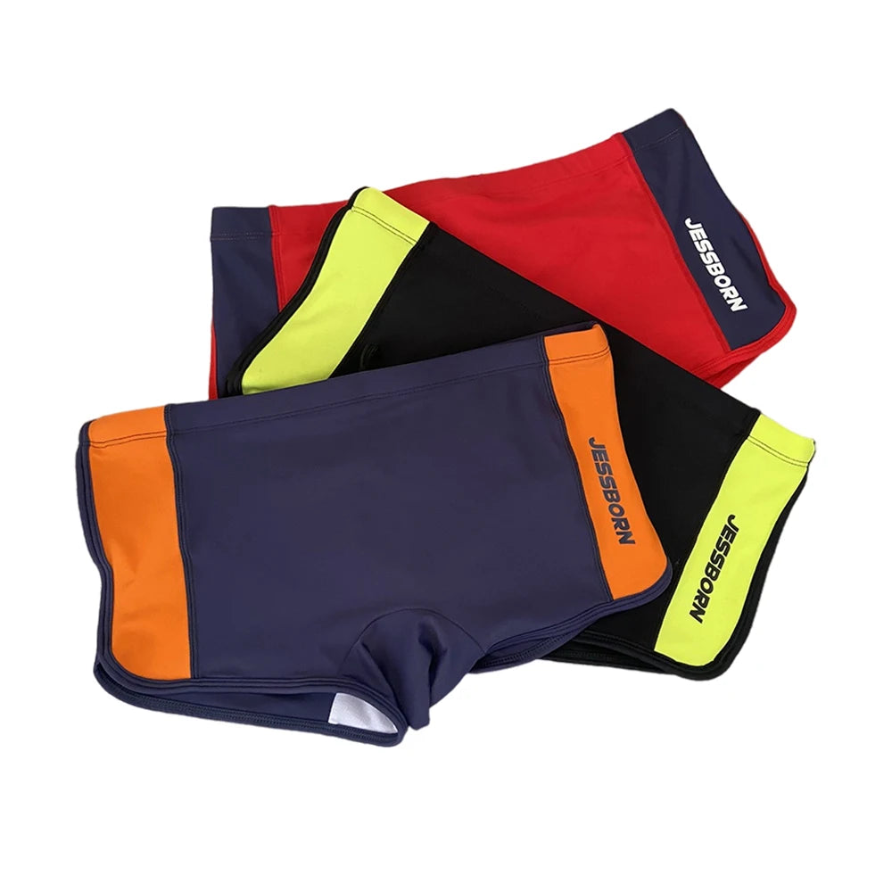 Sexy Mens Side Split Swimming Trunks Summer Nylon Quick Dry Bathing Suit Fashion Male Sport Beach Running Surfing Board Shorts