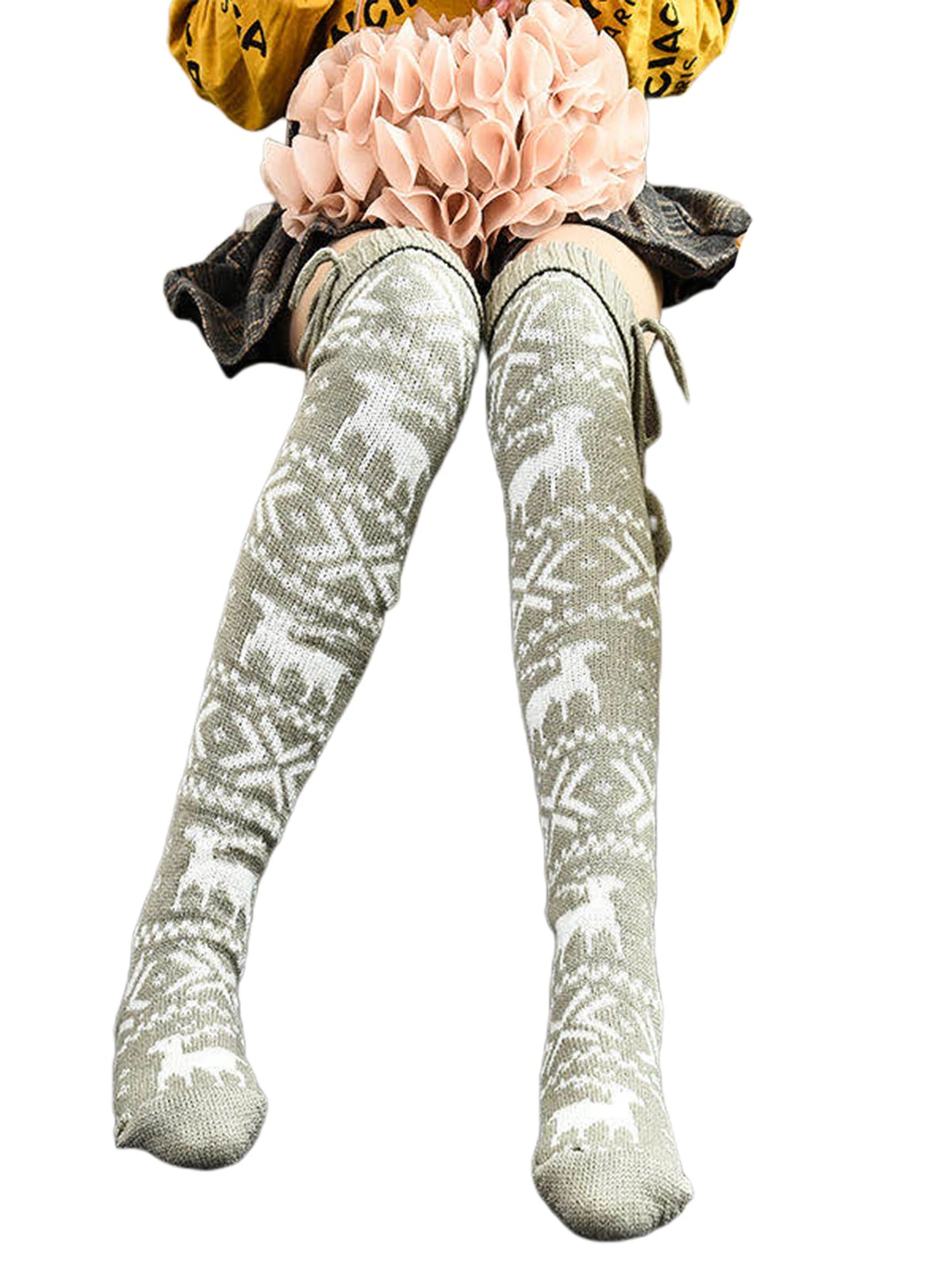 Stockings Printed Knee Stockings Thigh High Over knee Stockings